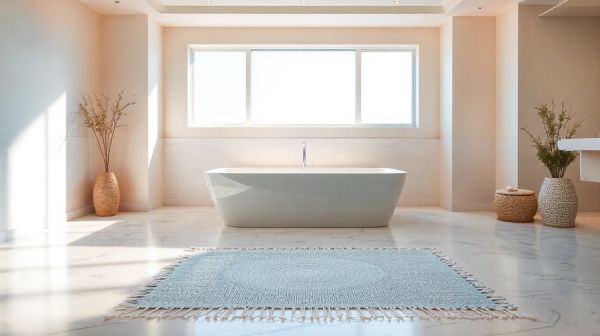 5 avantages d'un tapis diatomite pour une salle de bain revisitée
