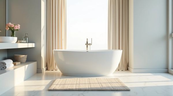 Pourquoi un tapis diatomite transforme votre salle de bain